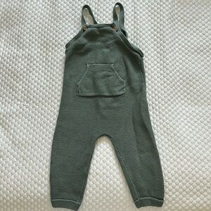 Little Planet, Organic Overalls, Sage Green Knit, 24M